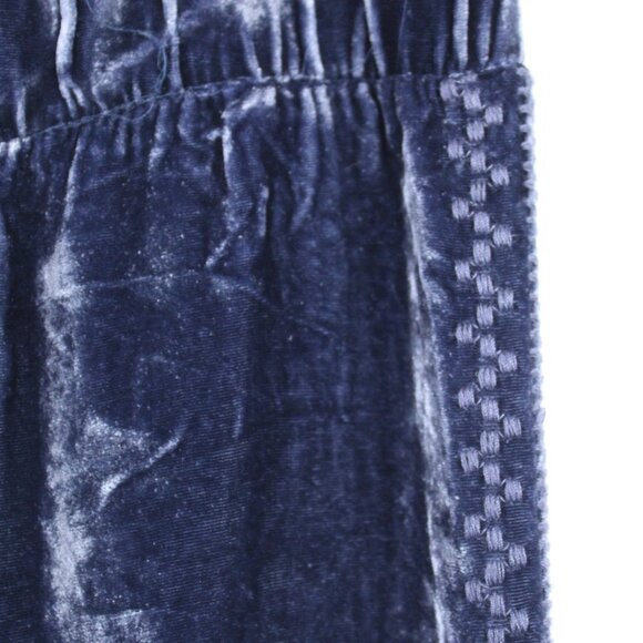 JOHNNY WAS AURORA VELVET JOGGER DENIM BLUE BOHEMIAN BAGGY SIZE LARGE NWT - Picture 2 of 7